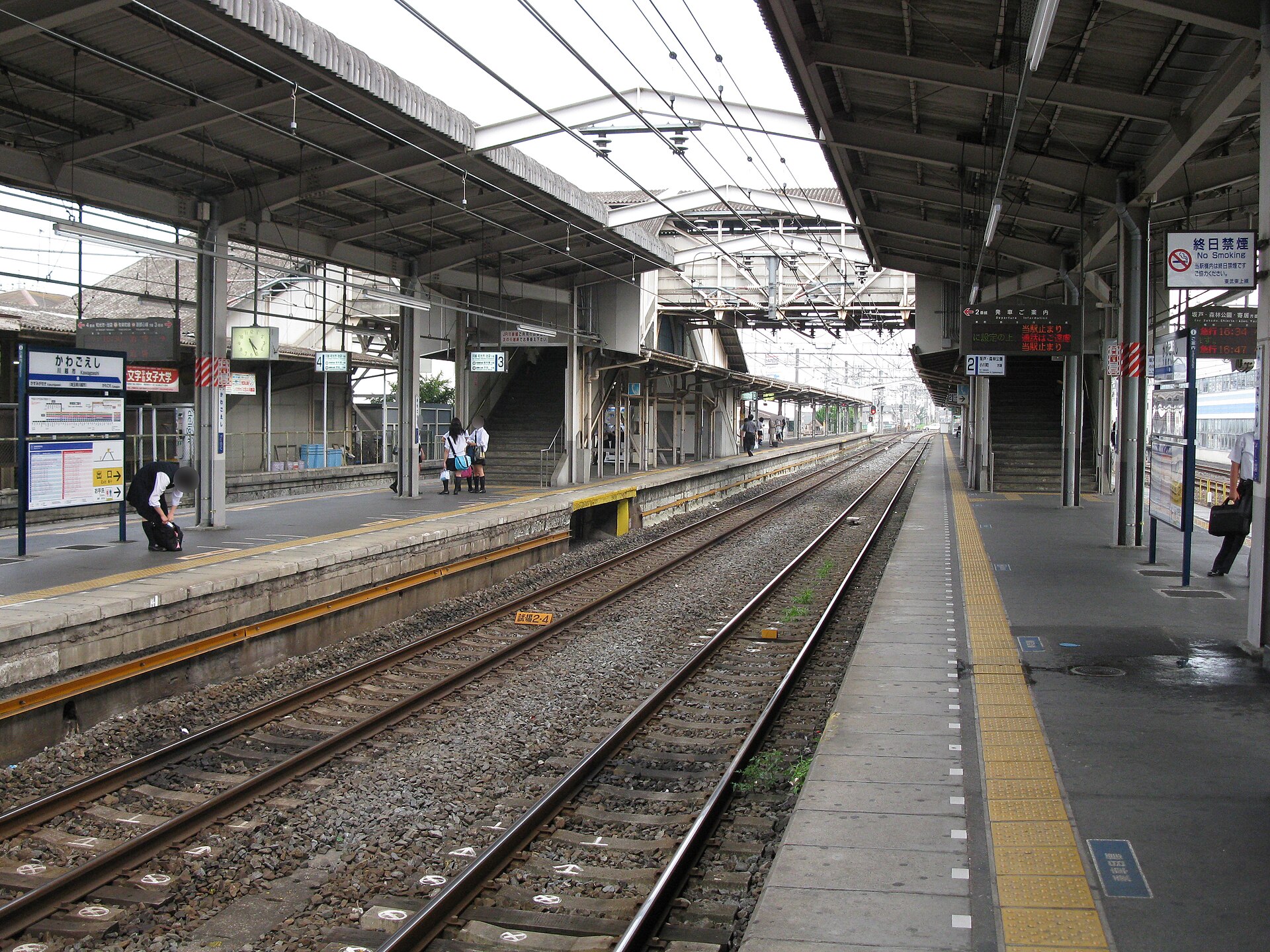 東武東上線 川越市駅のホーム