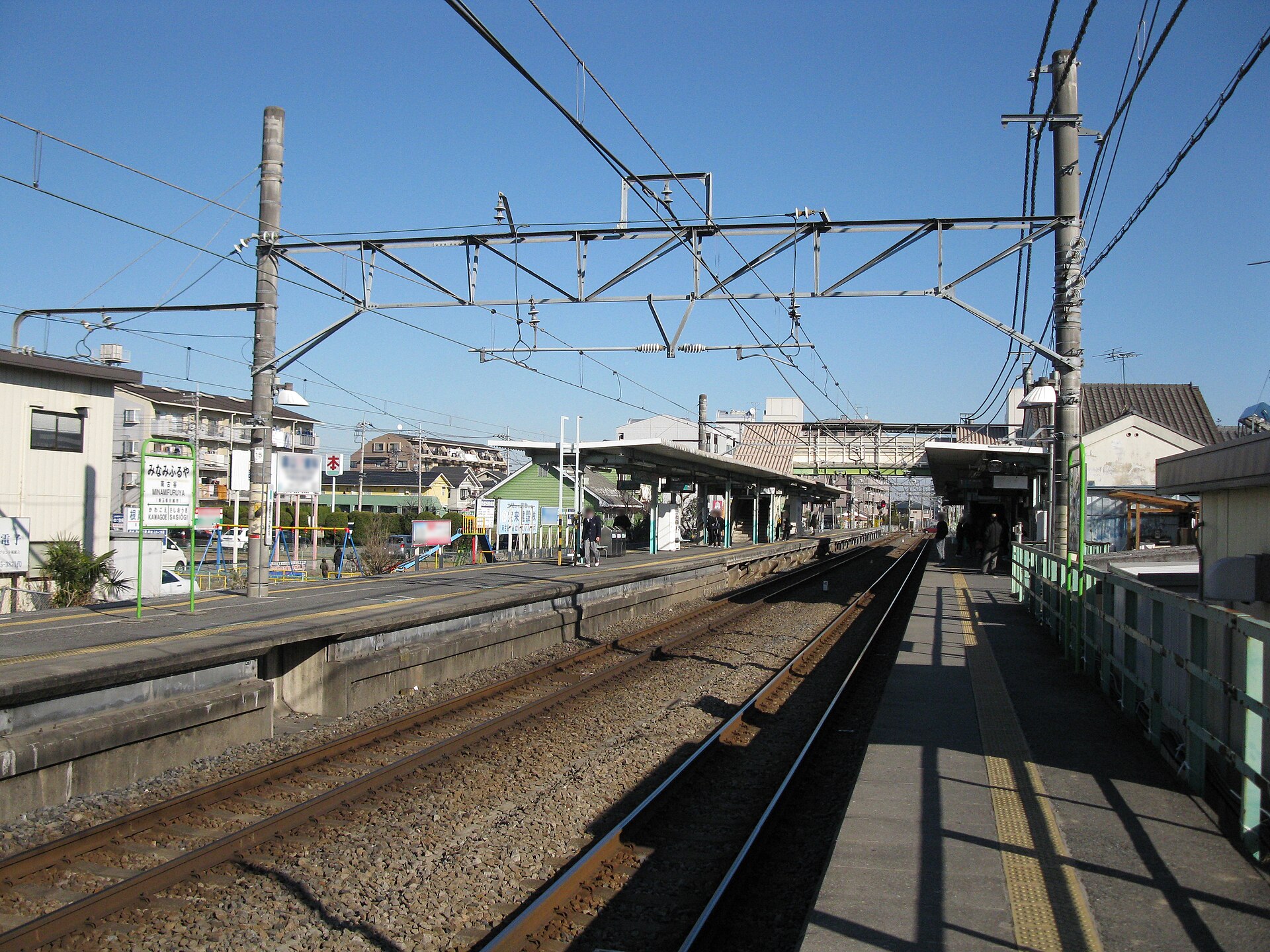 南古谷駅のホーム